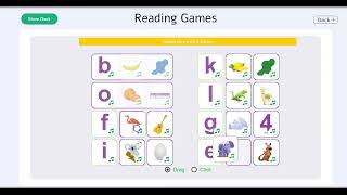 3-reading game- match illustrations of opening sounds with corresponding letters