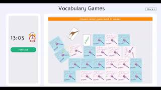 4-animals vocabulary learning games- dynamic memory game