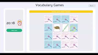 3 animals vocabulary learning games